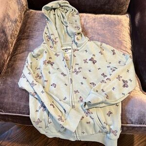 Oshkosh B gosh Girls Butterfly Zip Up